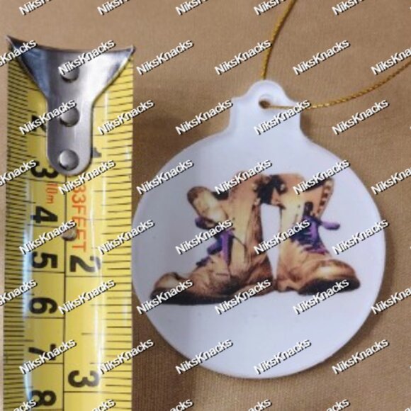 Purple and Gold Holiday Ornament Set – Boots, Bruhs & Iconic Phrase - Picture 13 of 13